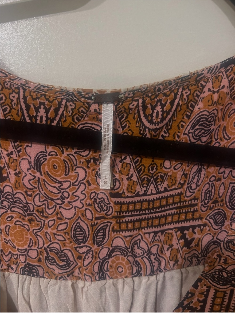 Free People Boho Paisley Maxi Dress in Beige, Brown and Rust - Picture 3 of 6